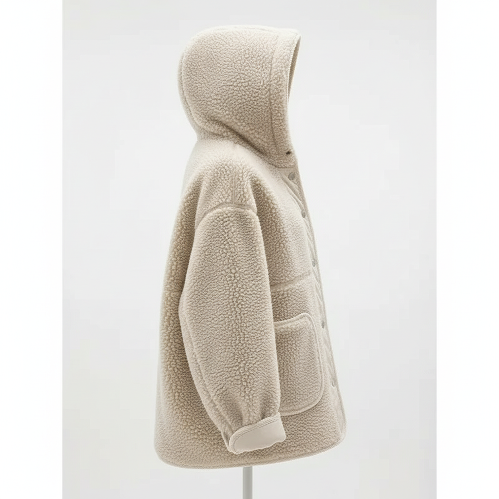 Ladies Winter Thickened Lamb Fur Jacket Hooded Coat Korean Style Loose Casual Upperwear Female Outerwear New Hot Sale Of The Sea